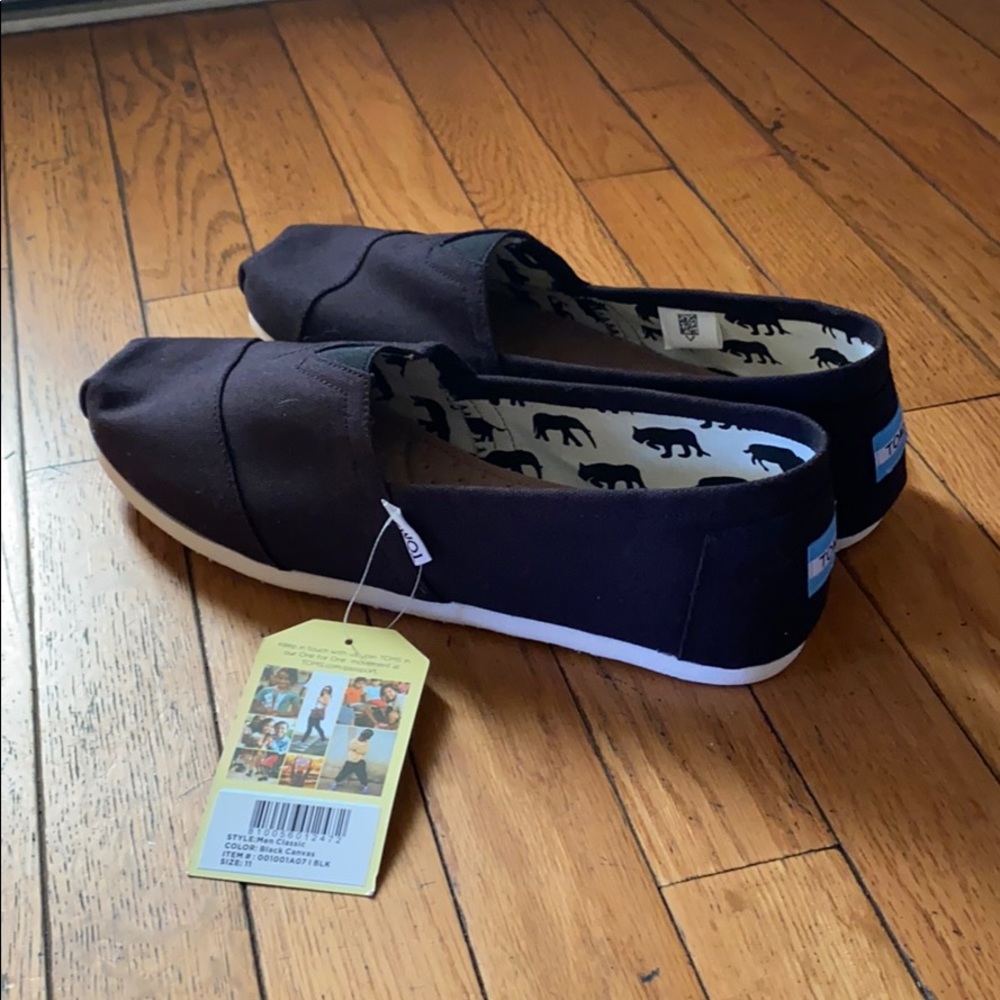 TOMS - Classic Black Canvas (M11, W12.5)